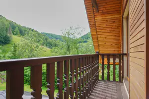 společný balkon mezi ložnicemi č. 2 a 3