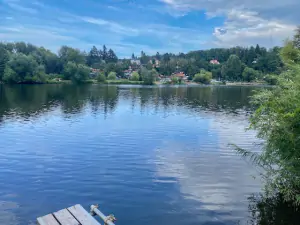 přístup k Berounce (100 m od chaty)